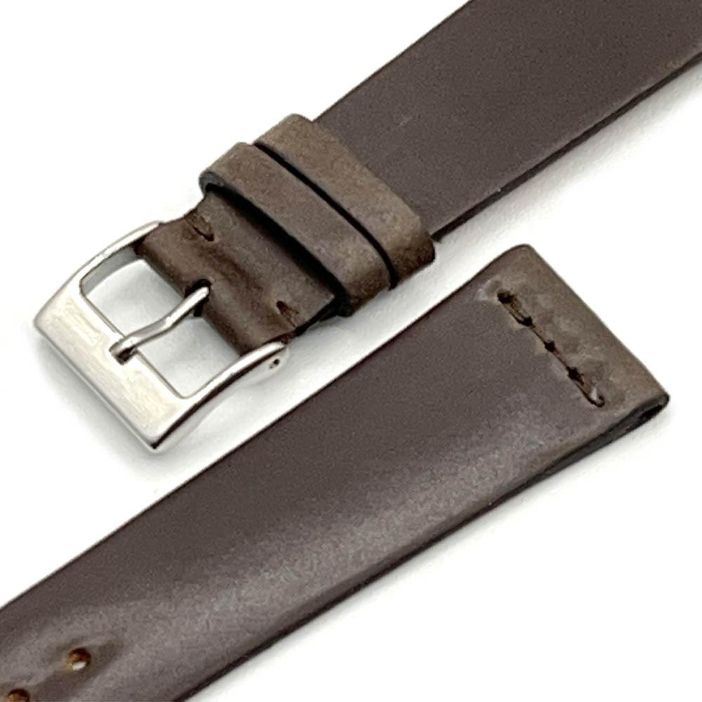 Dark Brown Shell Cordovan Leather Watch Strap - Guraga