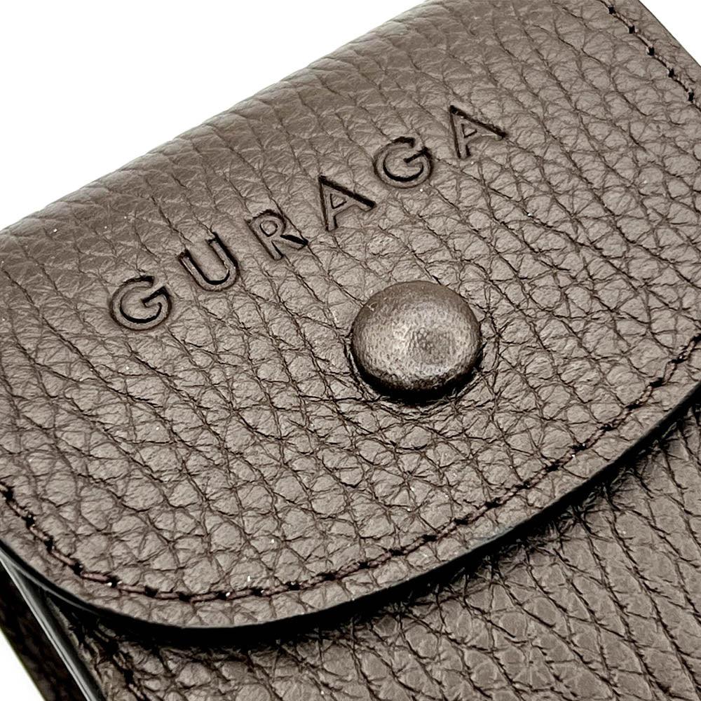 Dark Brown Leather Cube - Guraga