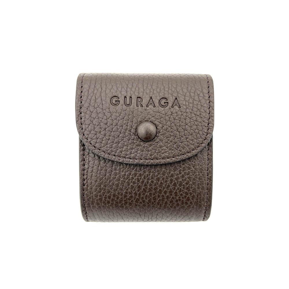 Dark Brown Leather Cube - Guraga
