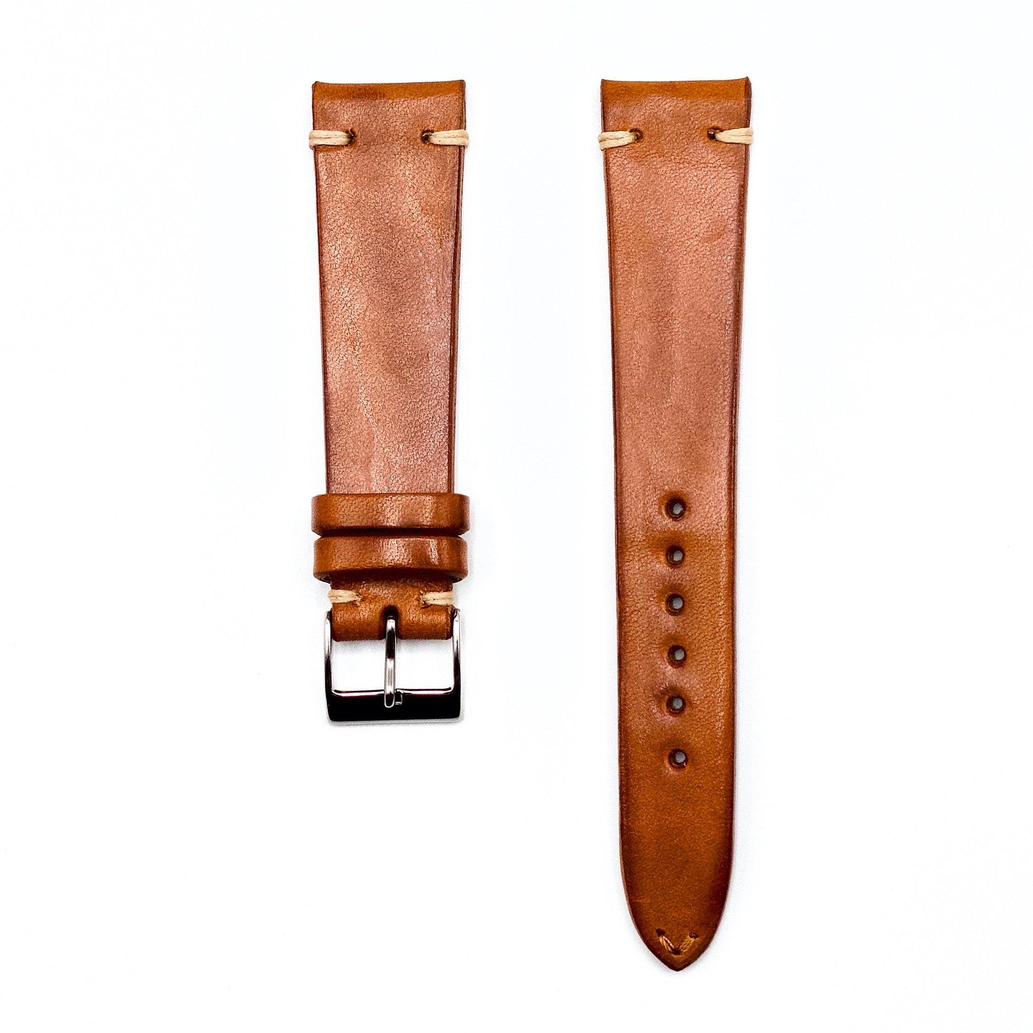 Honey Leather Vintage Watch Strap - Guraga