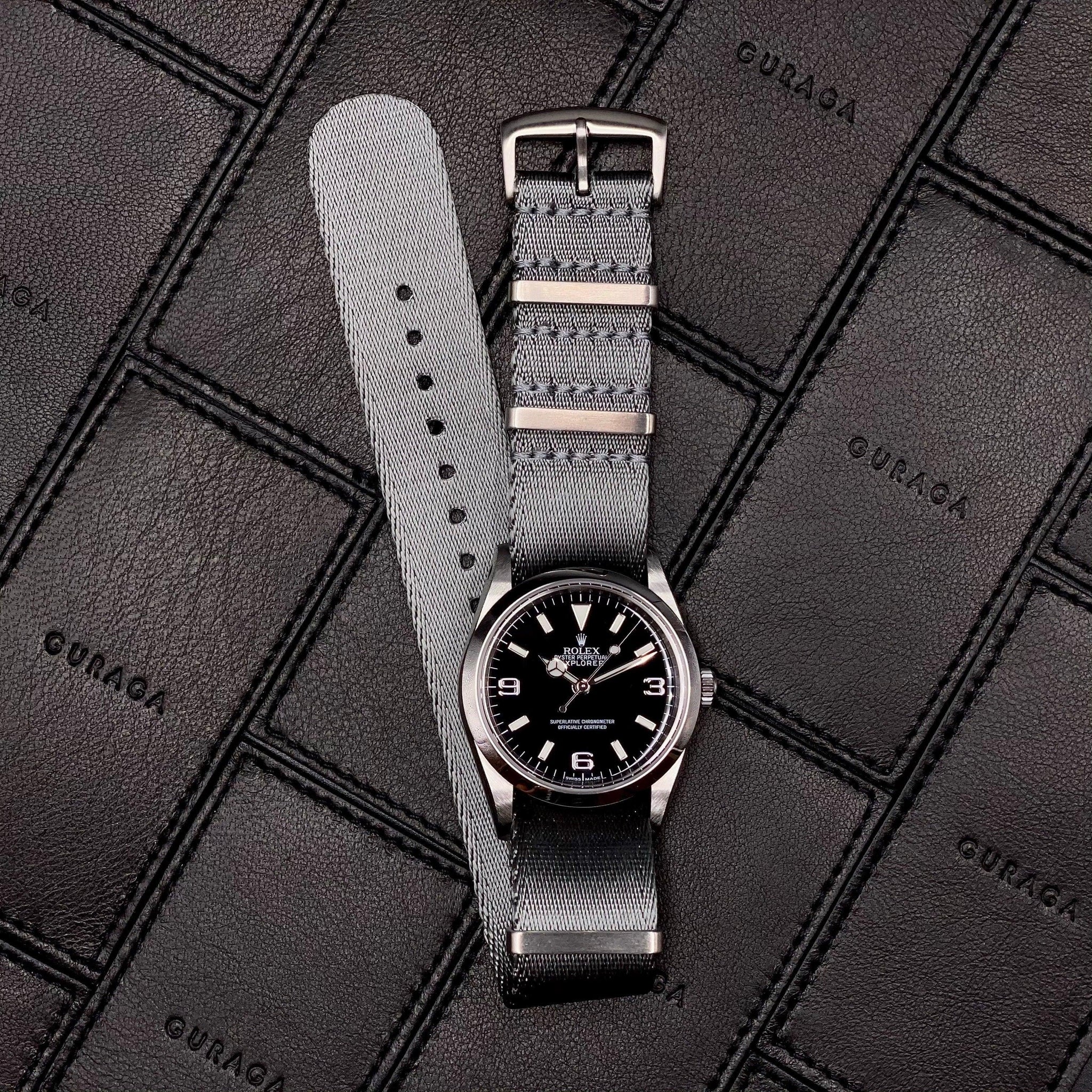 Grey NATO Watch Strap - Guraga