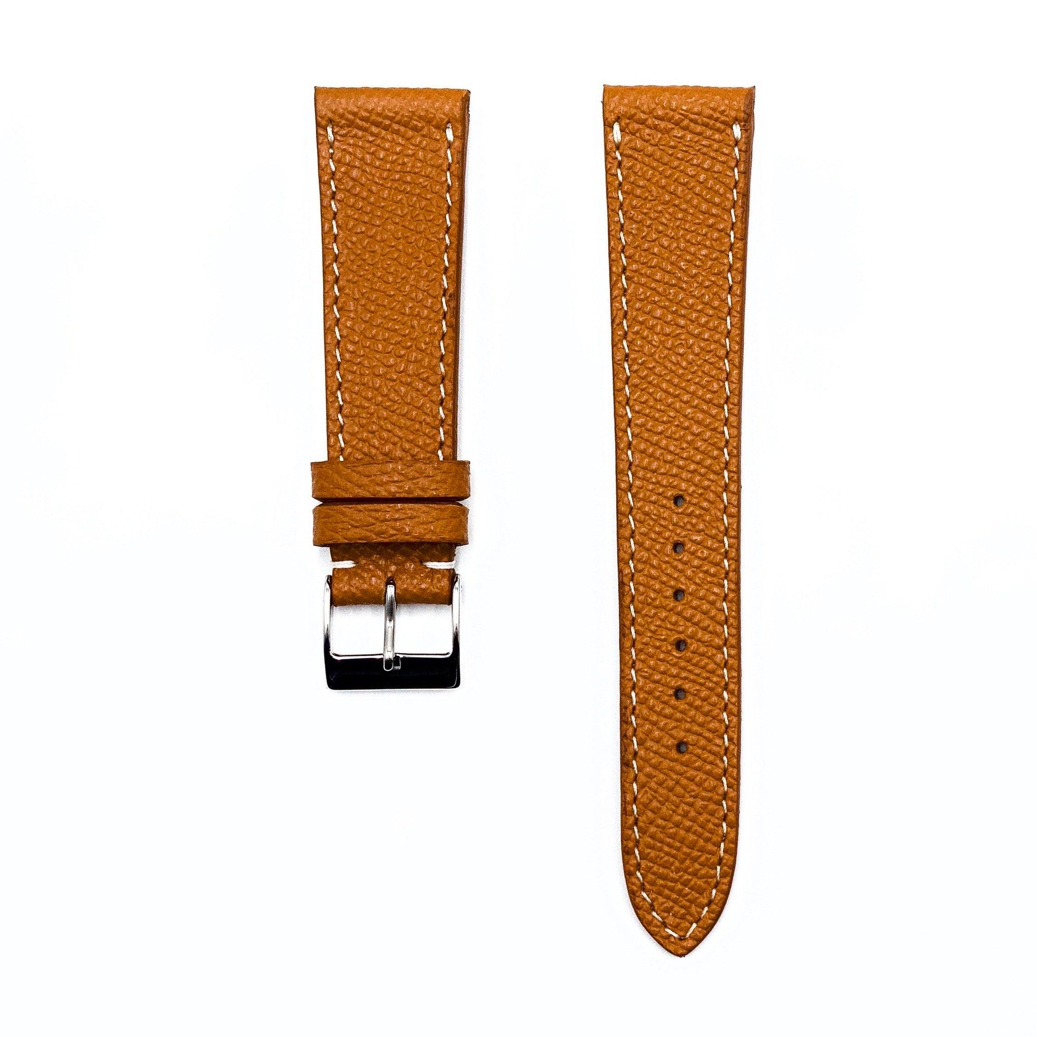 Textured Tan Calfskin Watch Strap - Guraga