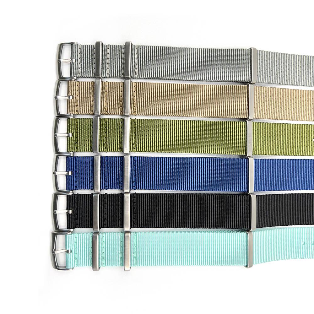 Grey NATO Tubular Watch Strap - Guraga