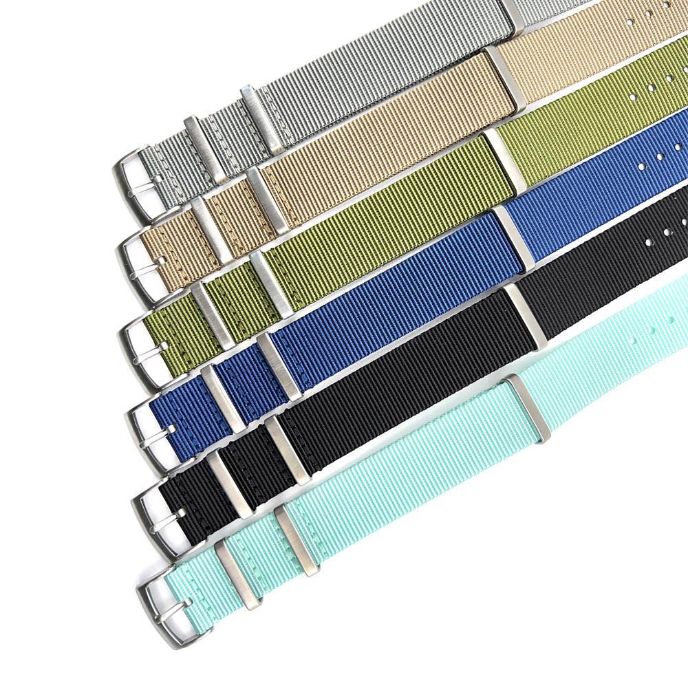 Khaki NATO Tubular Watch Strap - Guraga